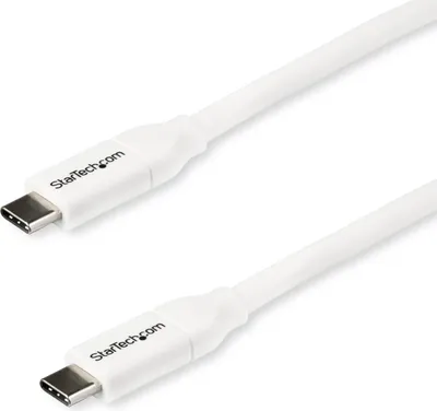 Immagine prodotto di StarTech.com Cavo USB-C a USB-C con PD 5A - M/M - Bianco da 2m - USB 2.0 -  USB-IF