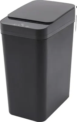 Obrázek produktu pro Automatický odpadkový koš, bezdotykové ovládání, kompaktní design, černý