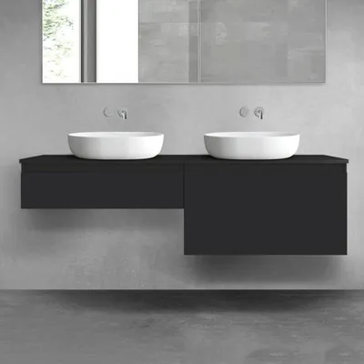 Obrázek produktu pro OLTENS, koupelnový set Vernal, 3 díly: 2 podumyvadlové skříňky se zásuvkami a konzolová deska, rozměry 160 x 25,2/48,6 cm