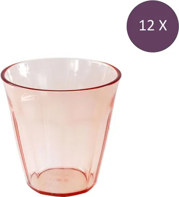 Zdjęcie produktu dla Koziol Nora Kubek 150 ml przezroczysty różowy Zestaw 12 szt