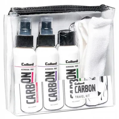 Zdjęcie produktu dla COLLONIL | Carbon Travel Kit zestaw do pielęgnacji sneakersów | Podróżny komplet do czyszczenia i ochrony obuwia sportowego