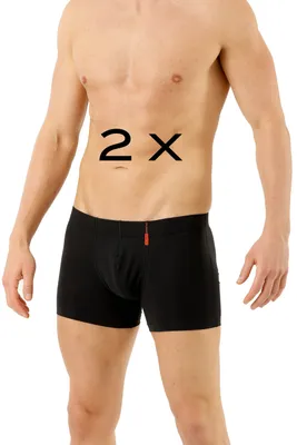 Produktbild von Doppelpack Funktions-Retrhoshorts Coolmax (Polyesterfasern)® Baumwolle schwarz