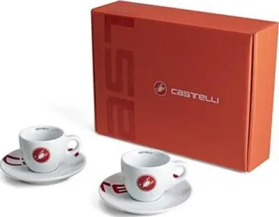 Produktbild von CASTELLI Tassen - ESPRESSO CUP - Weiß/Rot