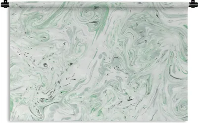 Produktbild von MuchoWow® Wandteppich Wandbehang Marmor - Grün - Linie 60x40 cm Tapisserie Dekoration Wandtuch - Wanddekorationen
