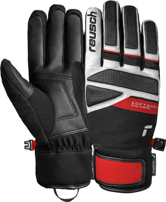 Obrázok produktu pre Prstové rukavice Reusch Thunder R-TEX® XT s vodotesnou a vetruodolnou membránou 7745 čierna/biela/ohnivo červená 10,5
