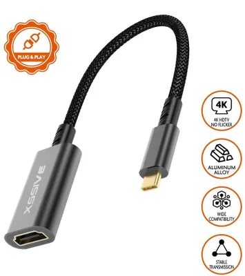 Xssive XSS-HD03 4K USB-C-naar-HDMI-kabel - foto 1