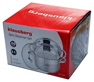 Zdjęcie produktu dla Klausberg garnki do gotowania na parze 20cm 3 elementy KB7138