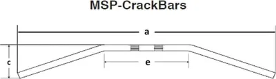 Produktbild von FEHLING Chrome Lenker Crackbar Stahl D.25.4mm 850mm