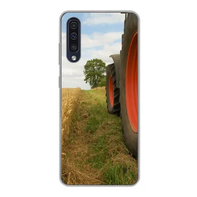Produktbild von MuchoWow® Handyhülle Schutzhülle Hülle für Samsung Galaxy A30s Traktor - Räder - Weizen Silikon Softcase Handy Hülle - Karteninhaber