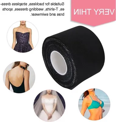 Selbstklebendes Brustliftband für Push-up-Effekt, Nippelabdeckungen und schweißbeständiges Körperband - Ideal für Kontur und