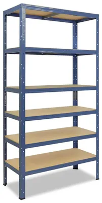 Produktbild von Schwerlastregal mit 5 Ebenen, Verstellbares Metallregal, Freistehendes Lagerregal für Garage, Werkstatt, Schuppen und Büro, 170 × 75 × 30 cm