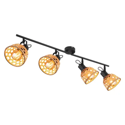 Produktbild von Deckenlampe, Bambus, Holz, verstellbar, L 80 cm