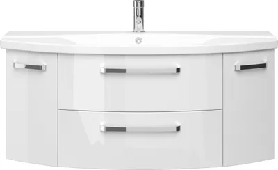 Produktbild von Pelipal Serie 4010 Waschtisch mit Unterschrank 4010.1200009 Weiß GL 120,5 cm