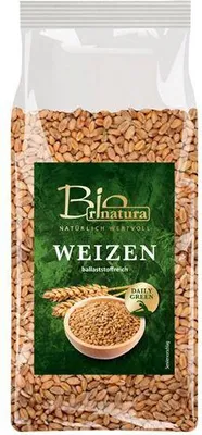 Produktbild von Rinatura Weizen  500 G Beutel Vegan Proteinquelle  Typischer Getreide-Geschmack
