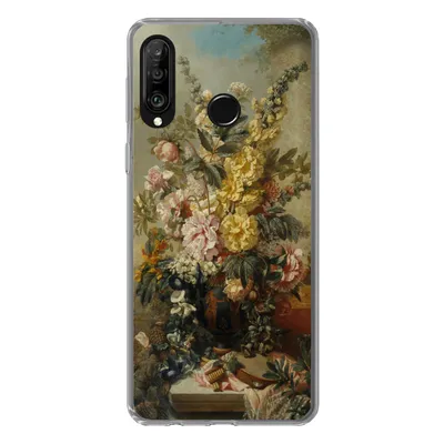 Produktbild von MuchoWow® Handyhülle Schutzhülle Hülle für Huawei P30 Lite Große Vase mit Blumen - Alte Meister - Malerei Silikon Softcase Handy Hülle - Handyhülle