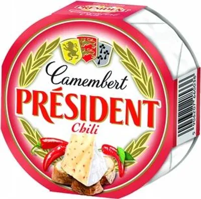 Zdjęcie produktu dla President Camembert Chili 120g