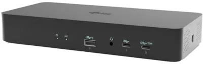 Produktbild von i-tec Universal Intelligent Dual Display Docking Station + Power Delivery 100W, Kabelgebunden, USB 3.2 Gen 1 (3.1 Gen 1) Type-C, 100 W, 3,5 mm, 10,100,1000 Mbit/s, Schwarz