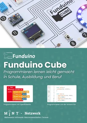 Produktbild von Arbeitsbuch Funduino Cube - Programmieren leicht gemacht Sprache: Deutsch