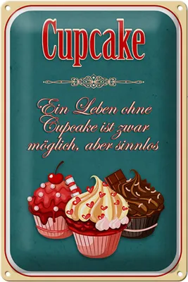 Produktbild von Blechschild Spruch 20x30cm Leben ohne ist möglich sinnlos