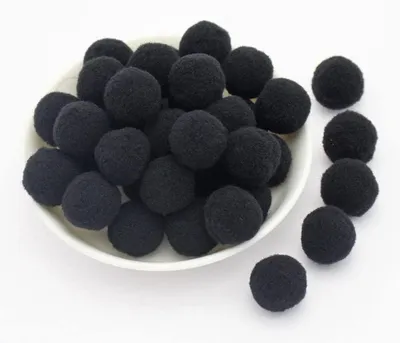Imagen del producto de Mini pompones de colores, 25 mm, aproximadamente 36 unidades, para manualidades