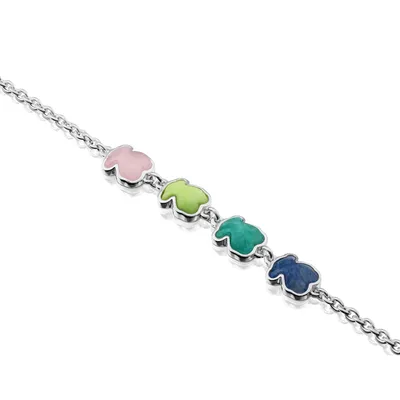 Produktbild von Silberarmband mit Edelsteinen 1000149800