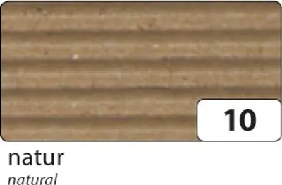 Produktbild von folia 741110 E-Wellpappe gerollt, 50x70cm, natur (1 Rolle)