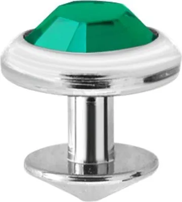 Produktbild von Karisma Micro Dermal Skin Diver Titan G23 Kristal Stein 4mm Farbe BZ (Türkis)