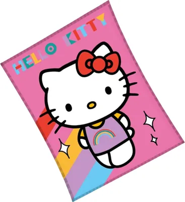 Produktbild von Hello Kitty - Decke, Fleece, Regenbogen AG3706 (Einheitsgröße) (Pink)