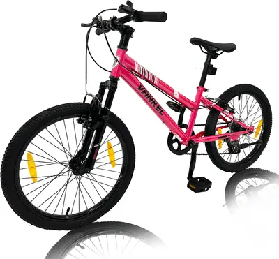 Produktbild von Mountainbike Vankel 20 Zoll Kinderfahrrad 6 Gang Schaltwerk für Jungen Mädchen 6 Gang, 20 Zoll Mountainbike, für 6-9 Jahre, V-Bremse, Kettenschaltung