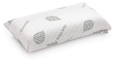 Produktbild von Memory-Schaum Kopfkissen Nackenkissen - 70 x 35 x 12 cm - Aloe-Vera-Bezug - Weiß - Ergonomisch