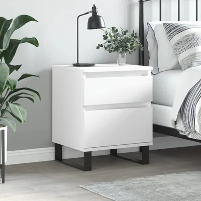 Immagine prodotto di vidaXL Comodino bianco 40x35x50 cm materiale a base di legno