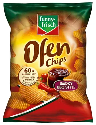 Produktbild von funny-frisch Ofen Chips Smoky BBQ Style 115g