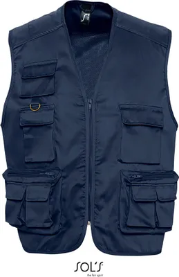Immagine prodotto di SOLs 43630 | Giacca Reporter Gilet selvaggio - Colore: Navy - Taglia: M