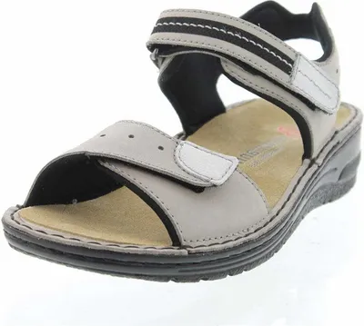 Produktbild von Berkemann Leni Sandalen Individuelle Passform dank Klettverschluss, Praktisches Wechselfußbett, Flexible Handnaht für hohen Komfort