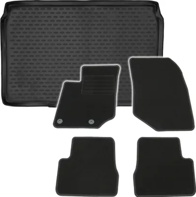 Produktbild von Gummi-Kofferraumwanne + Fußmatten Set für Opel Corsa F, Bj. 11/2019-