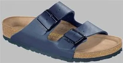 Produktbild von Birkenstock Sandalette ARIZONA SOFTFUßBETT, Glattleder, Blau, Herren