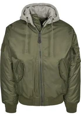 Productafbeelding van Brandit MA1 sweatshirt met capuchon, olijgroen, maat 3XL
