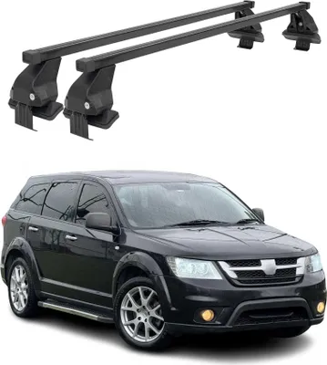 Image de Barres Transversales Menabo pour Fiat Freemont 2011-2017 Noir