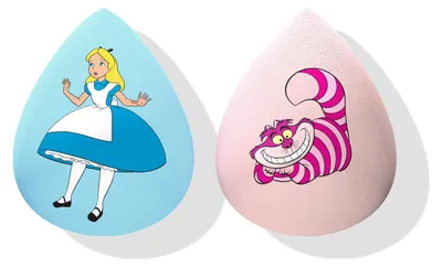 Produktbild von Wet n Wild Alice im Wunderland 'Nichts ist unmöglich', 2-teiliges Make-up-Schwamm-Set für nahtlose Abdeckung und einfache Anwendung, hydrophiles Mater