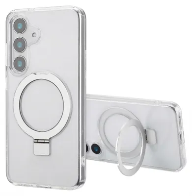 Immagine prodotto di Accezz Ring Stand Backcover con MagSafe Samsung Galaxy S25 - Trasparente