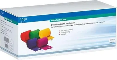 Produktbild von Höga-Lastic Color Idealbinde blau 10cmx5m cello, 1 St. Binde
