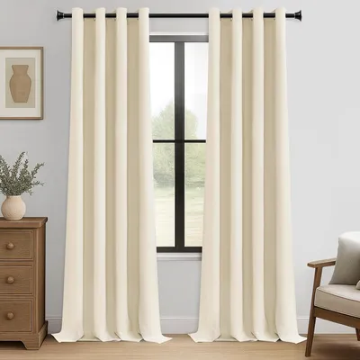 Produktbild von Verdunkelungsvorhänge 300 x 140 cm, beige-cremefarben, 2 Stücke, für Schlafzimmer