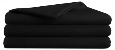Produktbild von Bettlaken - Spannbettlaken - Baumwolle - Schwarz - 140g/m2 - 160x200 cm - Hochwertiges