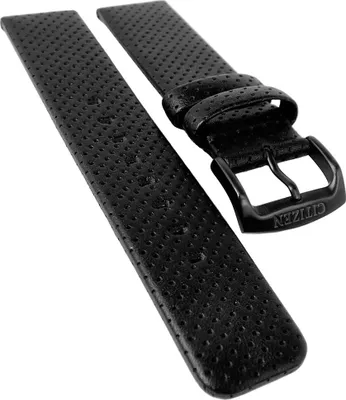 Produktbild von Citizen Eco Drive | Uhrenarmband 20mm aus Leder schwarz | AW0015-08EE