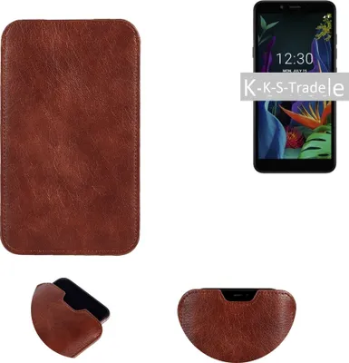 Produktbild von K-S-Trade Schutzhülle Handyhülle kompatibel mit OnePlus 7 Pro Handytasche Kunstleder Sleeve in braun