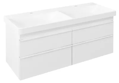 Produktbild von Sapho SITIA Doppelunterschrank 116x50x44,2cm, 4xSchublade, Weiß matt