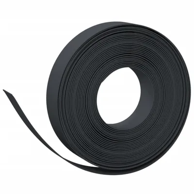 Produktbild von vidaXL Rasenkante Schwarz 10 m 10 cm Polyethylen