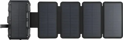 Obrázok produktu pre Sandberg Solar PowerBank - Bezdrôtová nabíjacia podložka / solárna powerbanka - 5 panelov - 27000 mAh - 99,9 Wh - 22,5 Watt - 1,67 A - PD/PPS 3.3 - 2 výstupné porty (USB, 24 pin USB-C) (421-06)