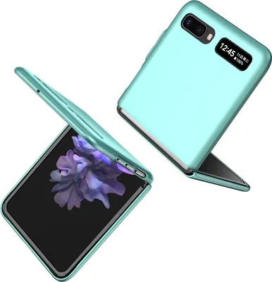 Image de Samsung Galaxy Z Flip Case, étui mince et rigide en PC résistant aux rayures pour Samsung Galaxy Z Flip 5G Bleu
