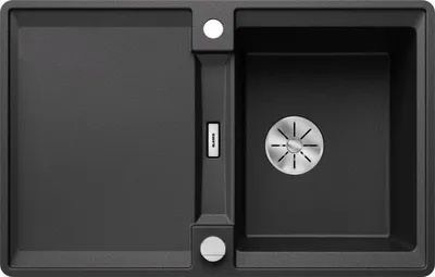 Produktbild von BLANCO ADIRA 45 S-F Einbauspüle SILGRANIT anthrazit ab 45 cm mit Ablauffernbedienung, mit Zubehör - inkl.